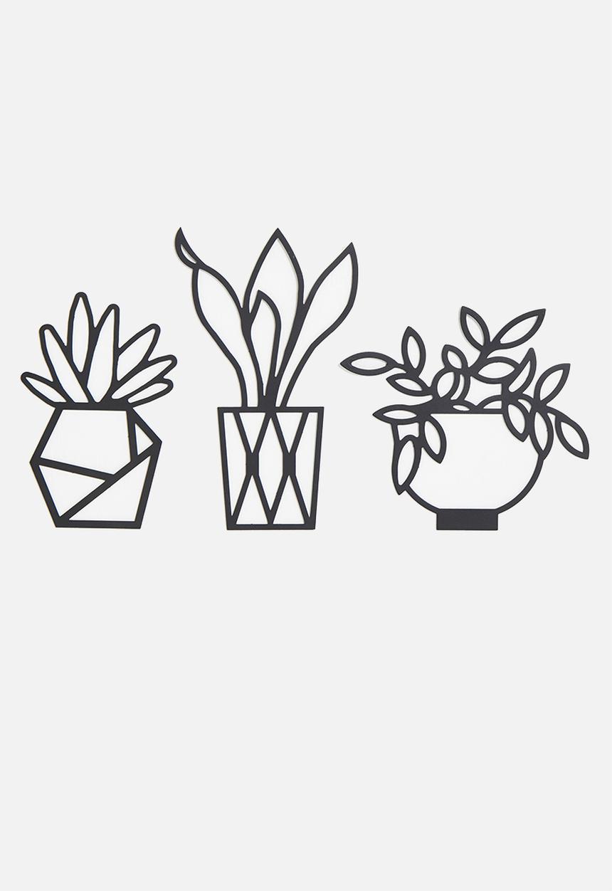 Sixth Floor - Planty wall art - set of 3