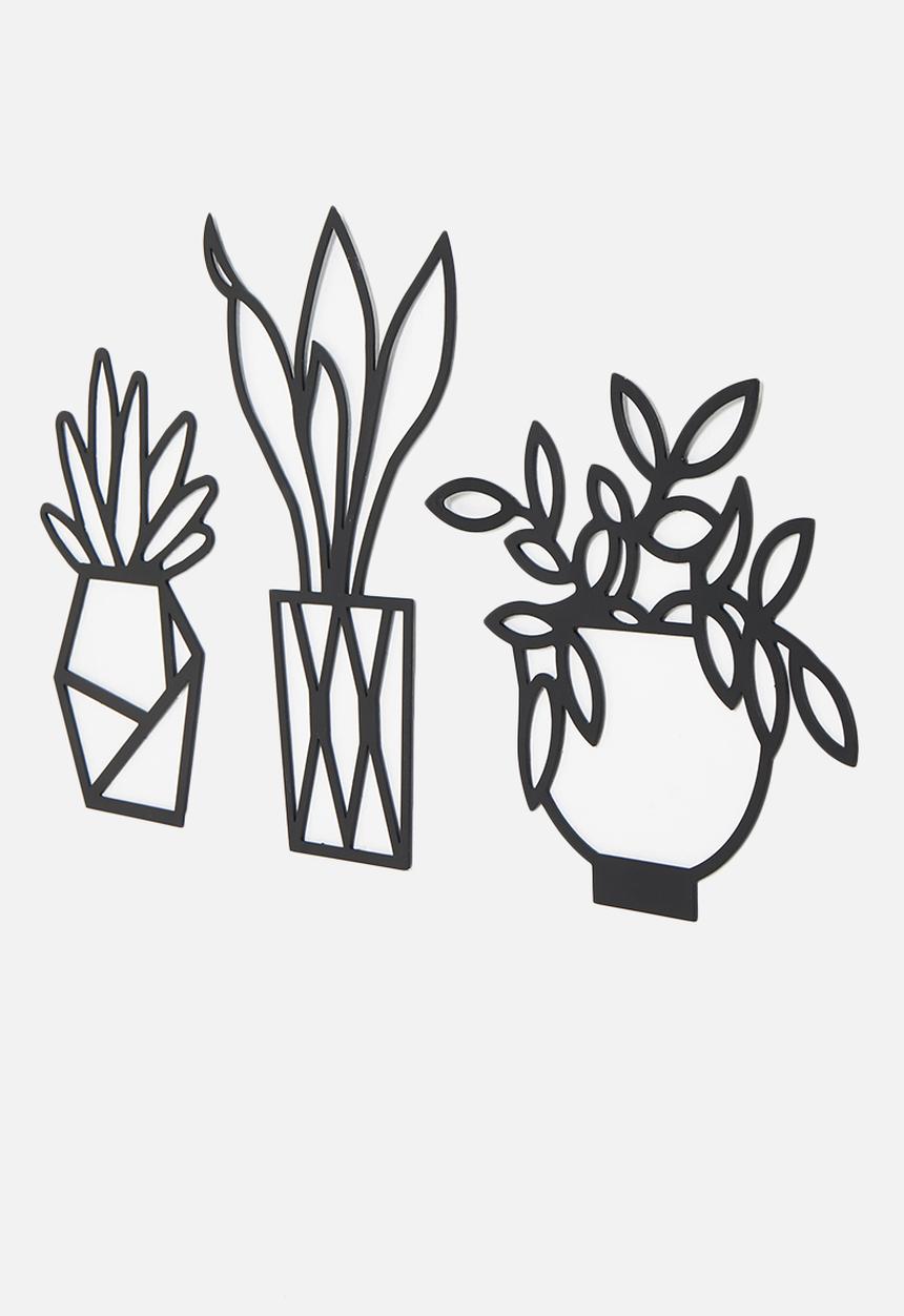 Sixth Floor - Planty wall art - set of 3
