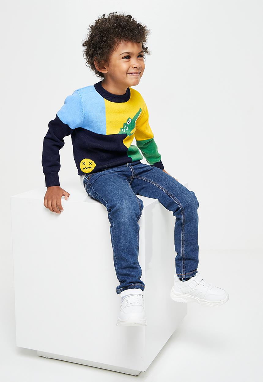 Pop Candy - Boys crocodile sweater - multi
