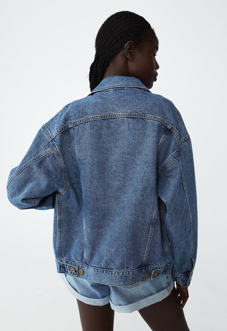 Cotton On - The oversized denim jacket - reef blue
