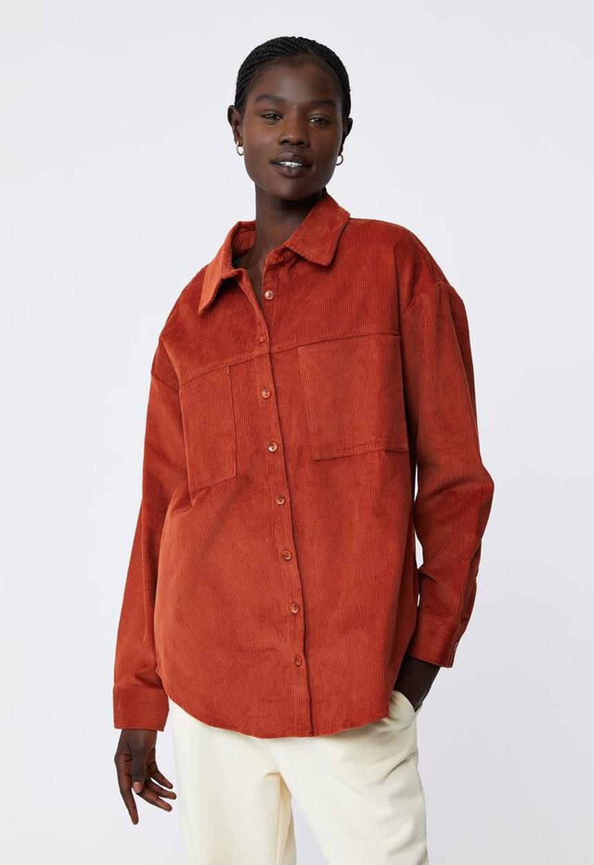 Cotton On - The lightweight cord shacket - smoked paprika