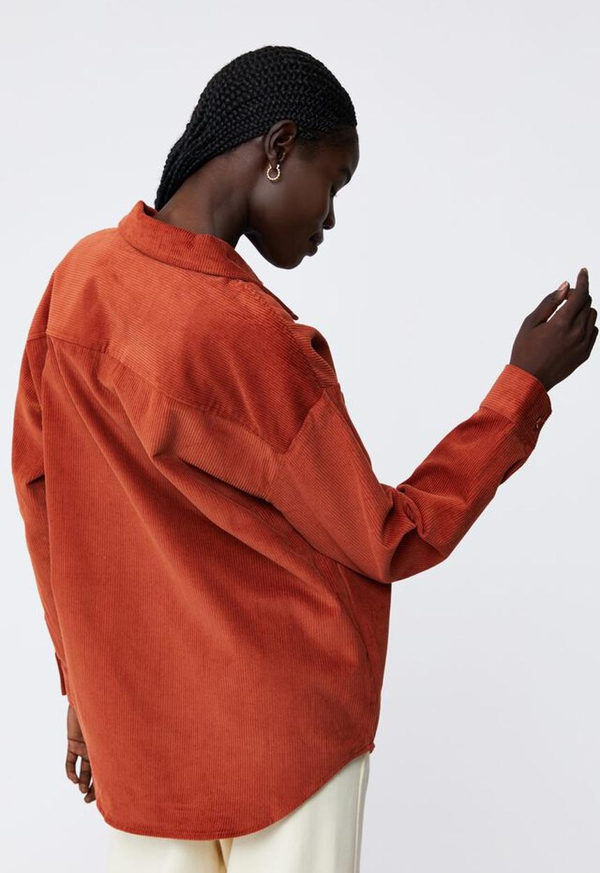 Cotton On - The lightweight cord shacket - smoked paprika