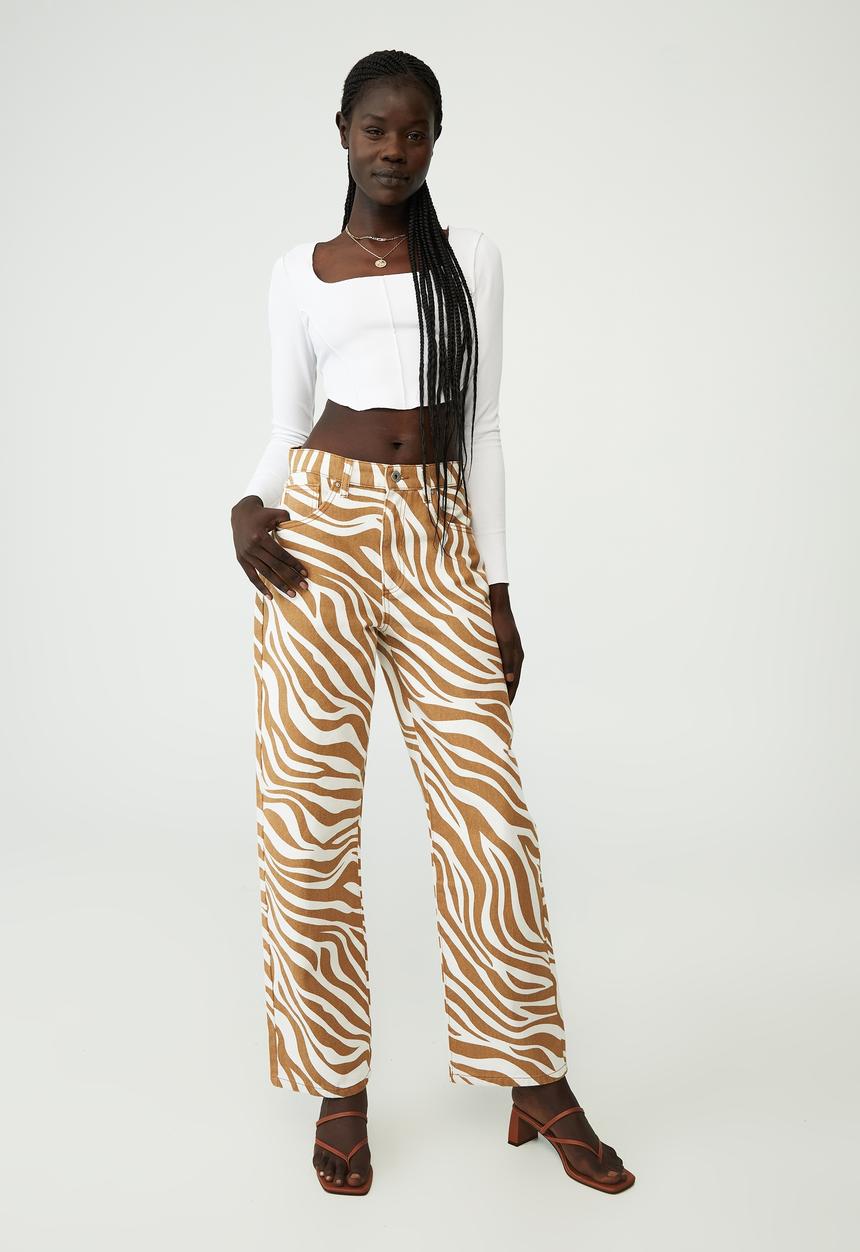 Cotton On - Blair exposed seam square neck long sleeve top - white
