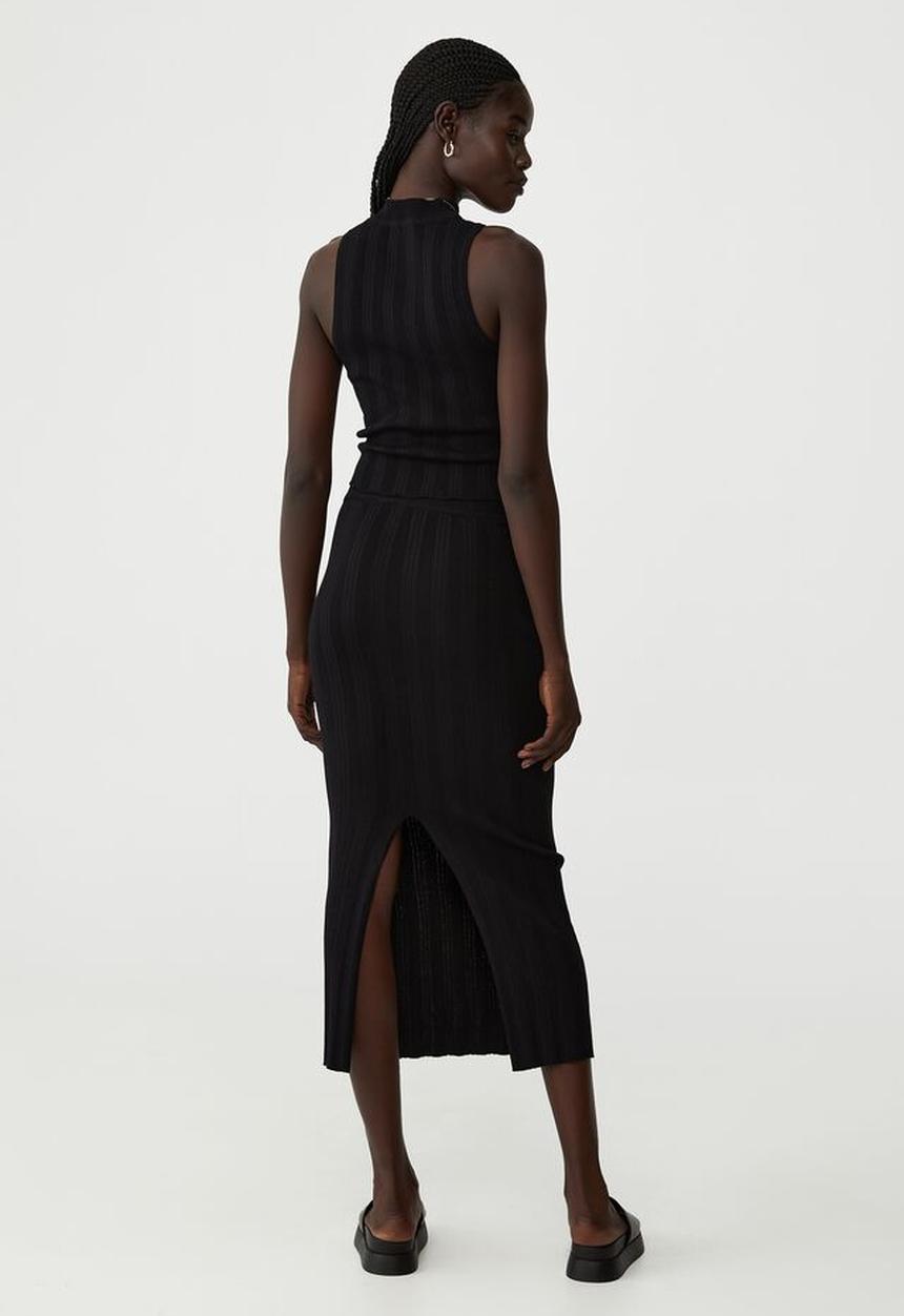Cotton On - Foxy midi skirt - black