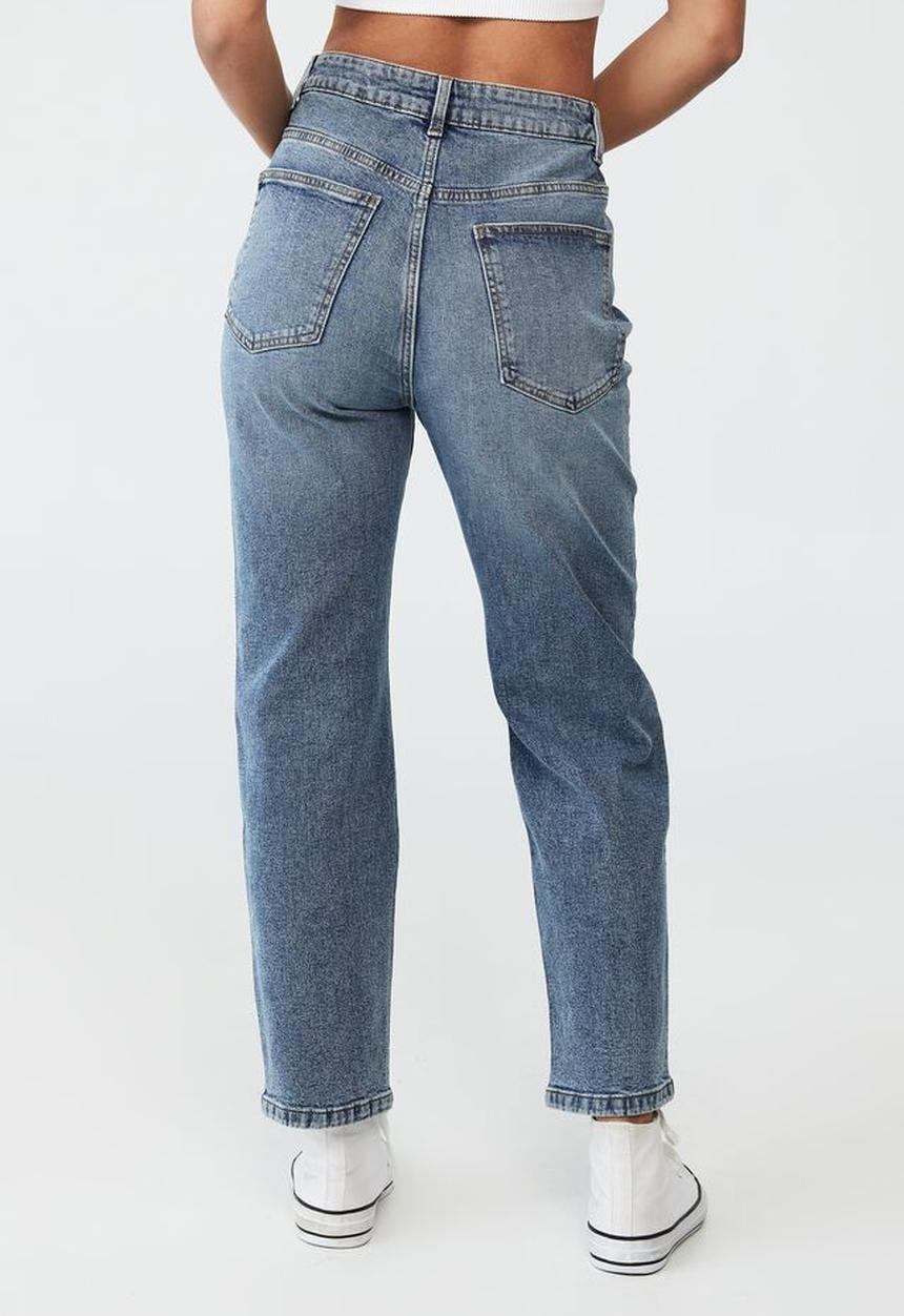 Cotton On - Straight stretch jean - reef blue