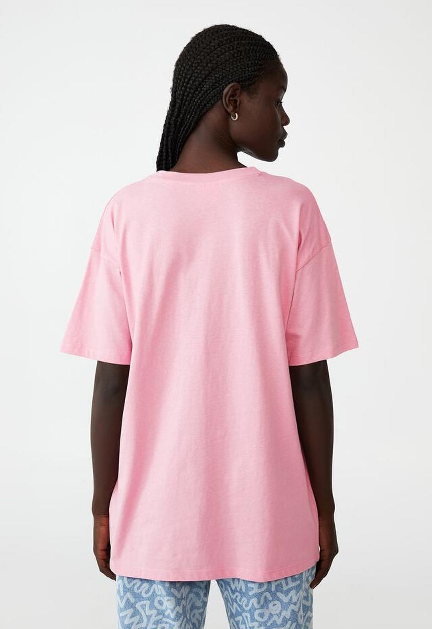 Cotton On - Special edition keith haring tee - lcn kh keith haring heart beat/pink cherry bl