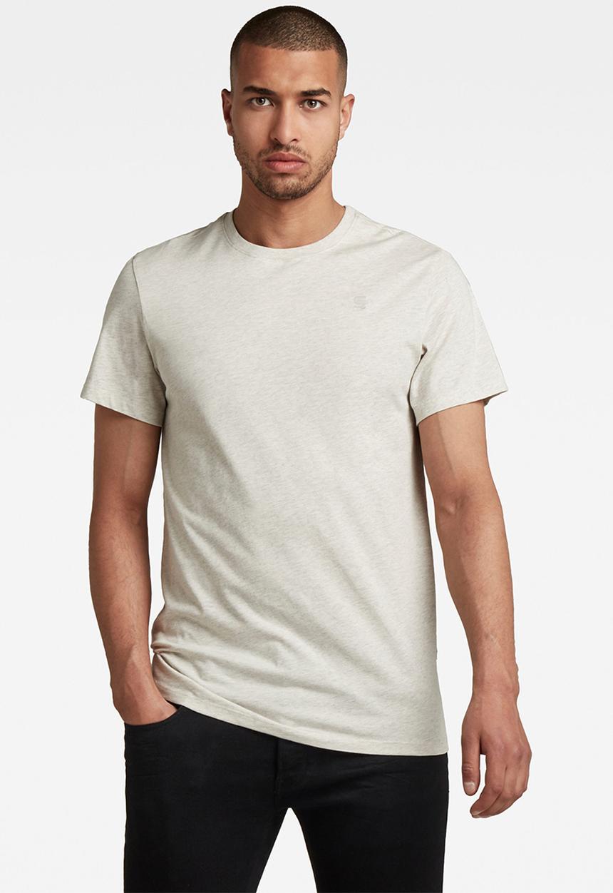 G-STAR - Base-s r t short sleeve - whitebait heather