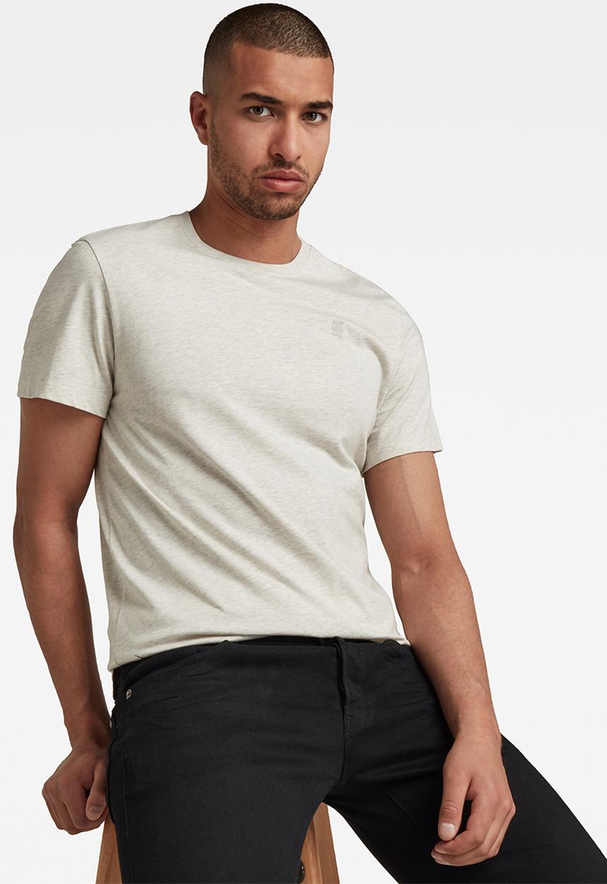 G-STAR - Base-s r t short sleeve - whitebait heather
