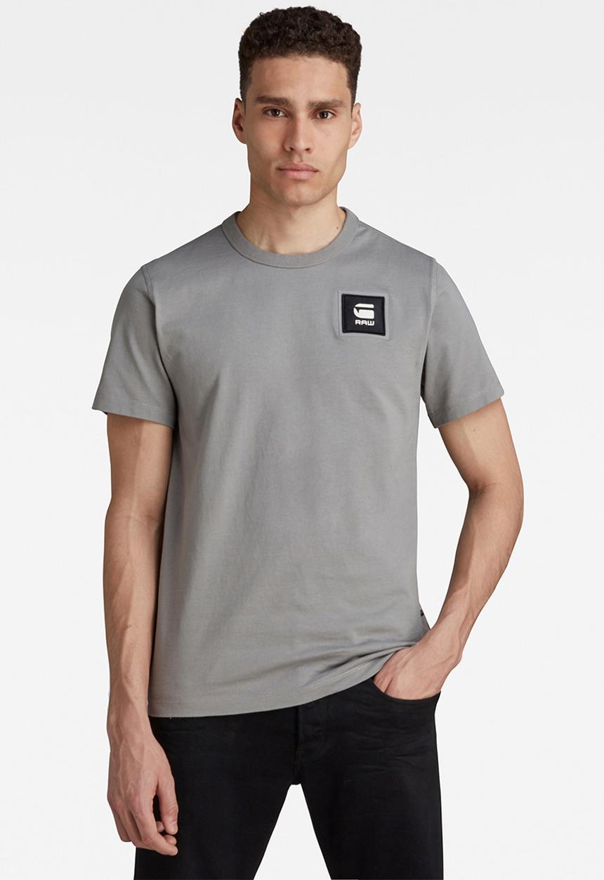 G-STAR - Badge logo+ r t short sleeve - charcoal