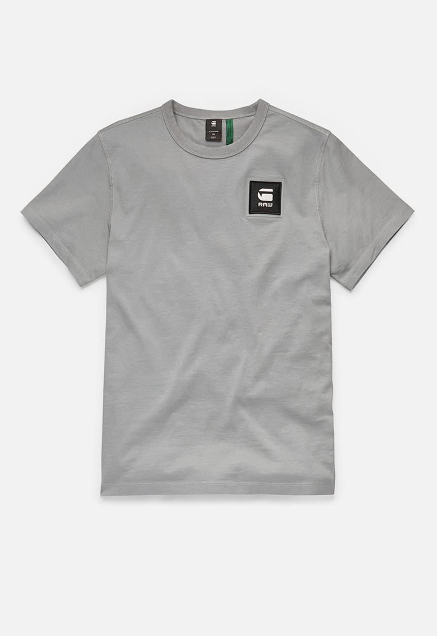 G-STAR - Badge logo+ r t short sleeve - charcoal
