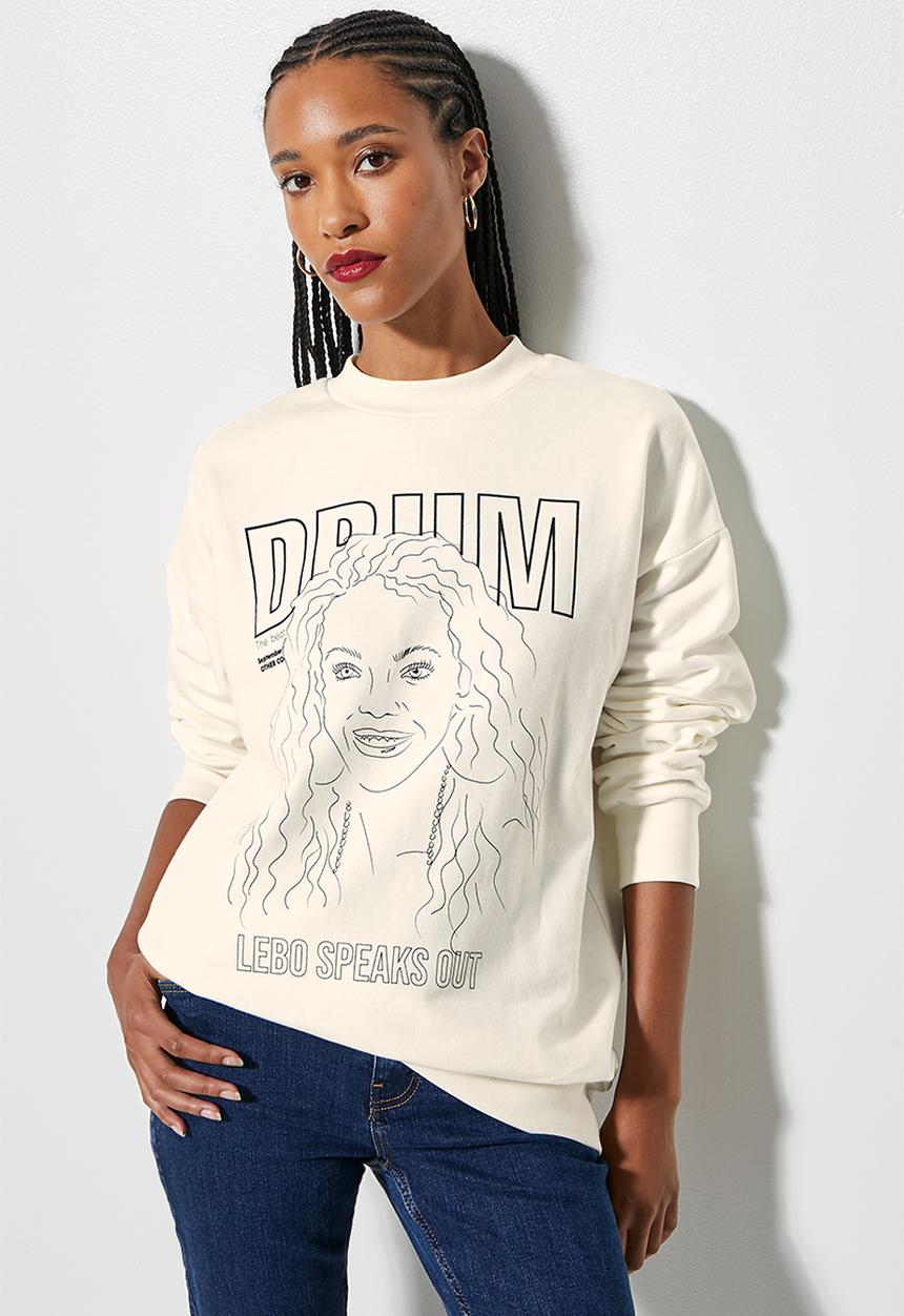 Superbalist - Drum crew sweat - ecru