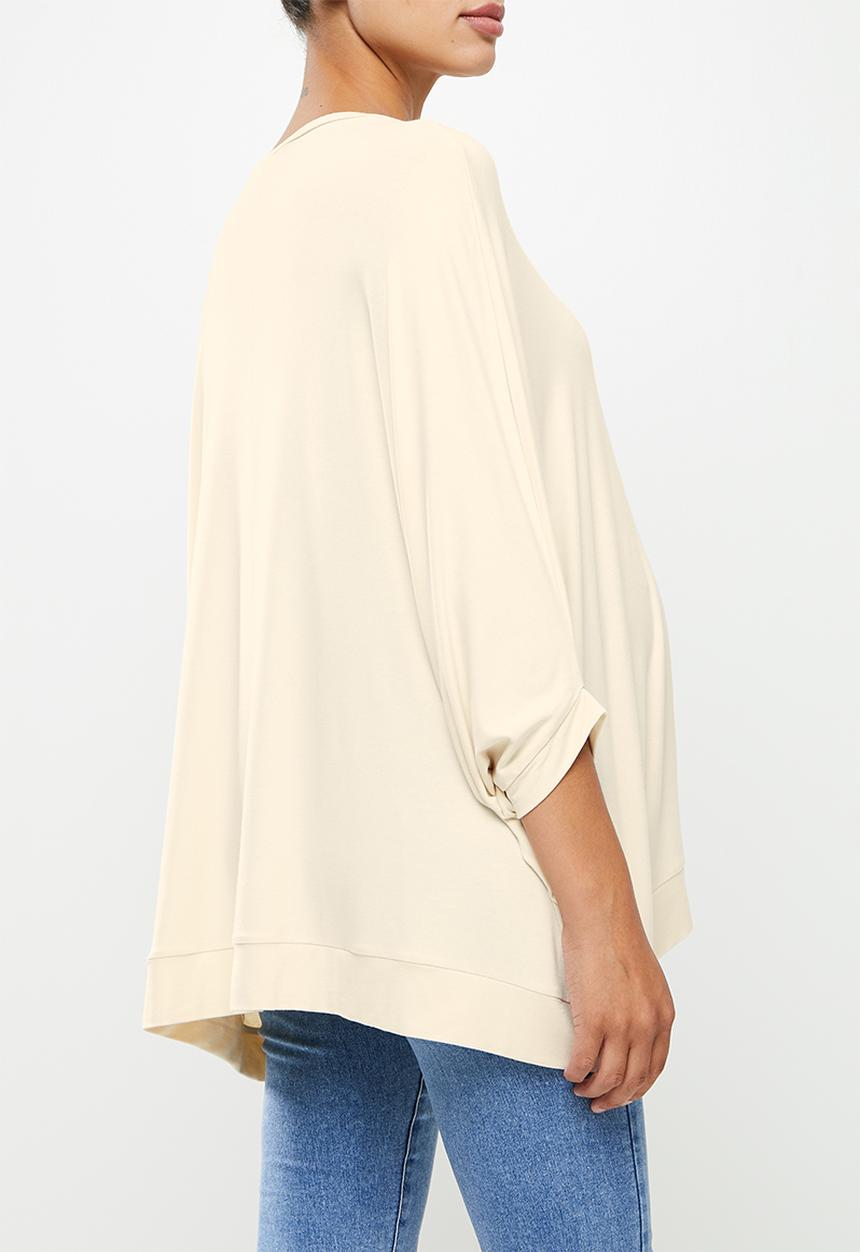 edit Maternity - Maternity cloak  sleeve top - cream
