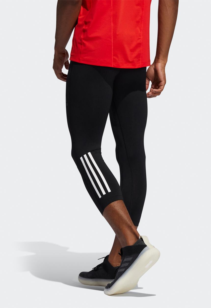 adidas Performance - Techfit 3/4 stripe tights - black