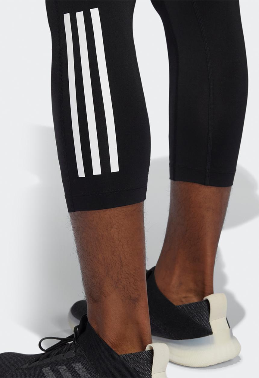adidas Performance - Techfit 3/4 stripe tights - black