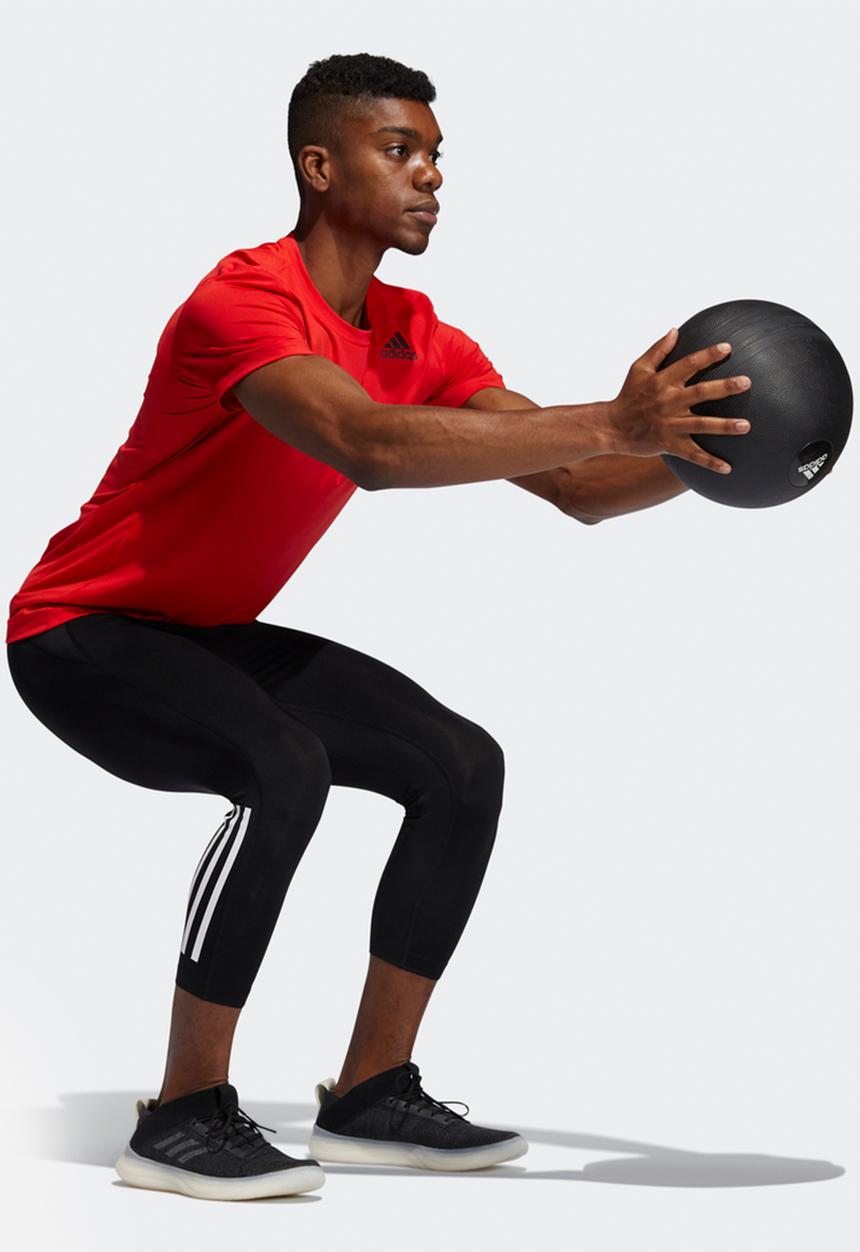 adidas Performance - Techfit 3/4 stripe tights - black