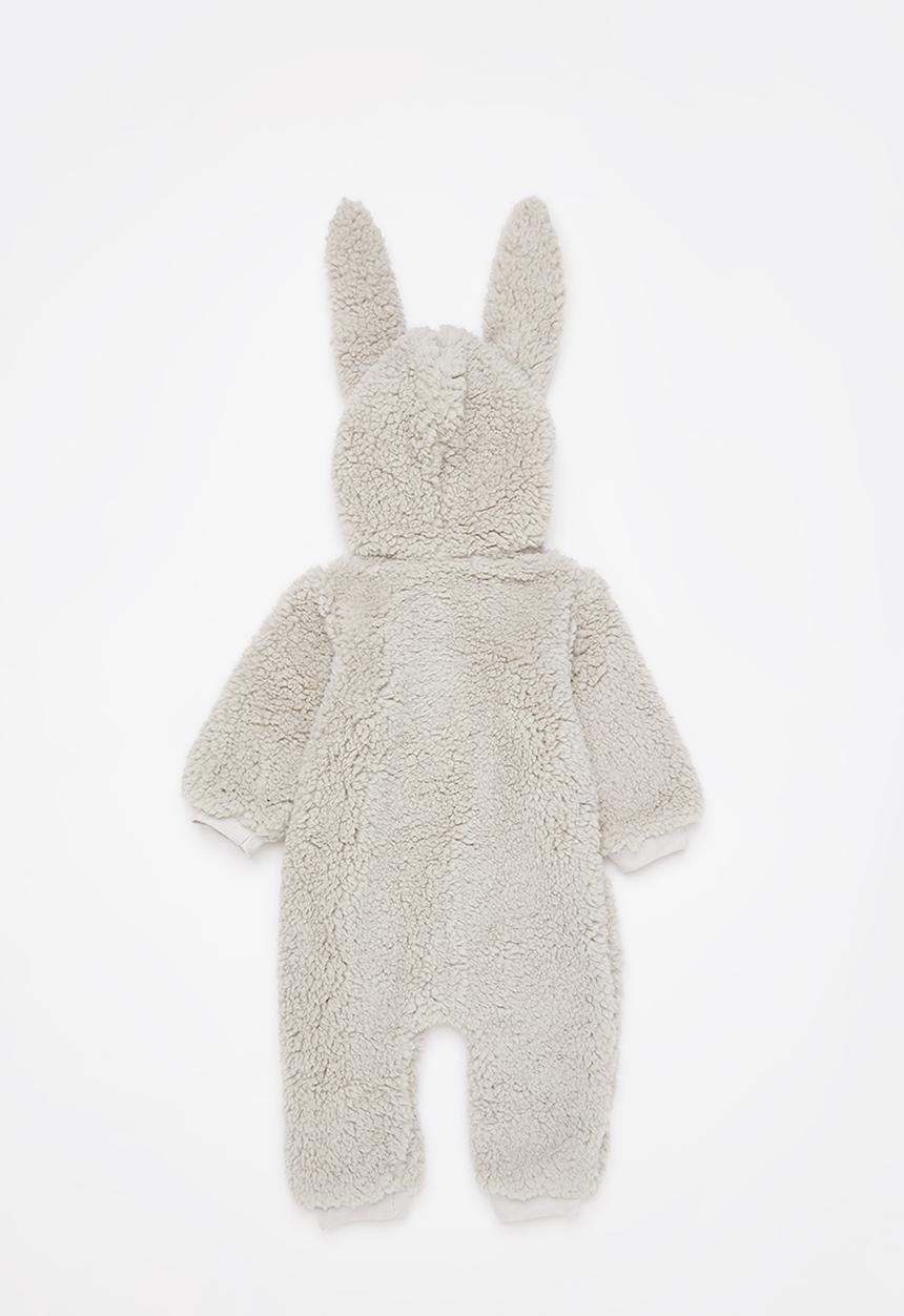 Pop Candy - Baby bunny romper - grey