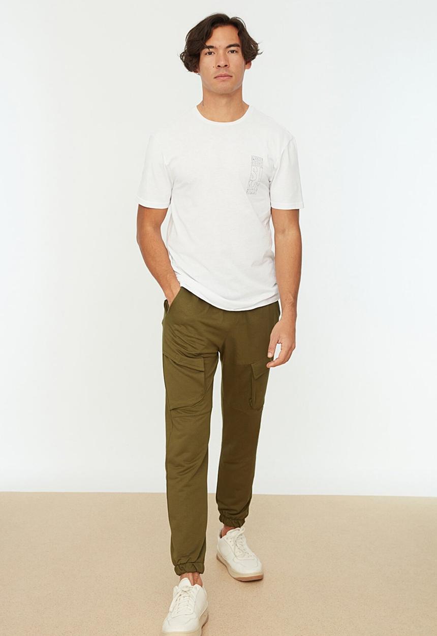 Trendyol - Cuffed cargo jogger - khaki