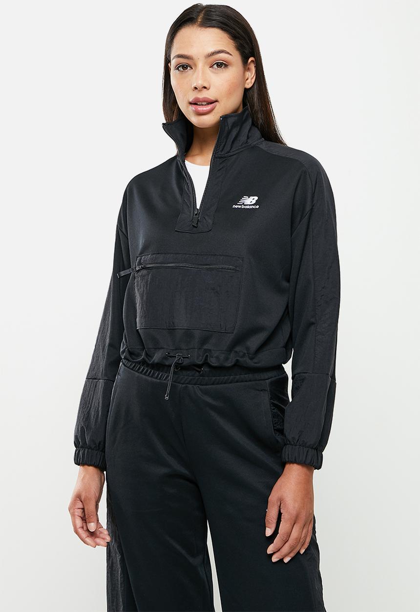 New Balance  - Athletics amplified qtr zip - black