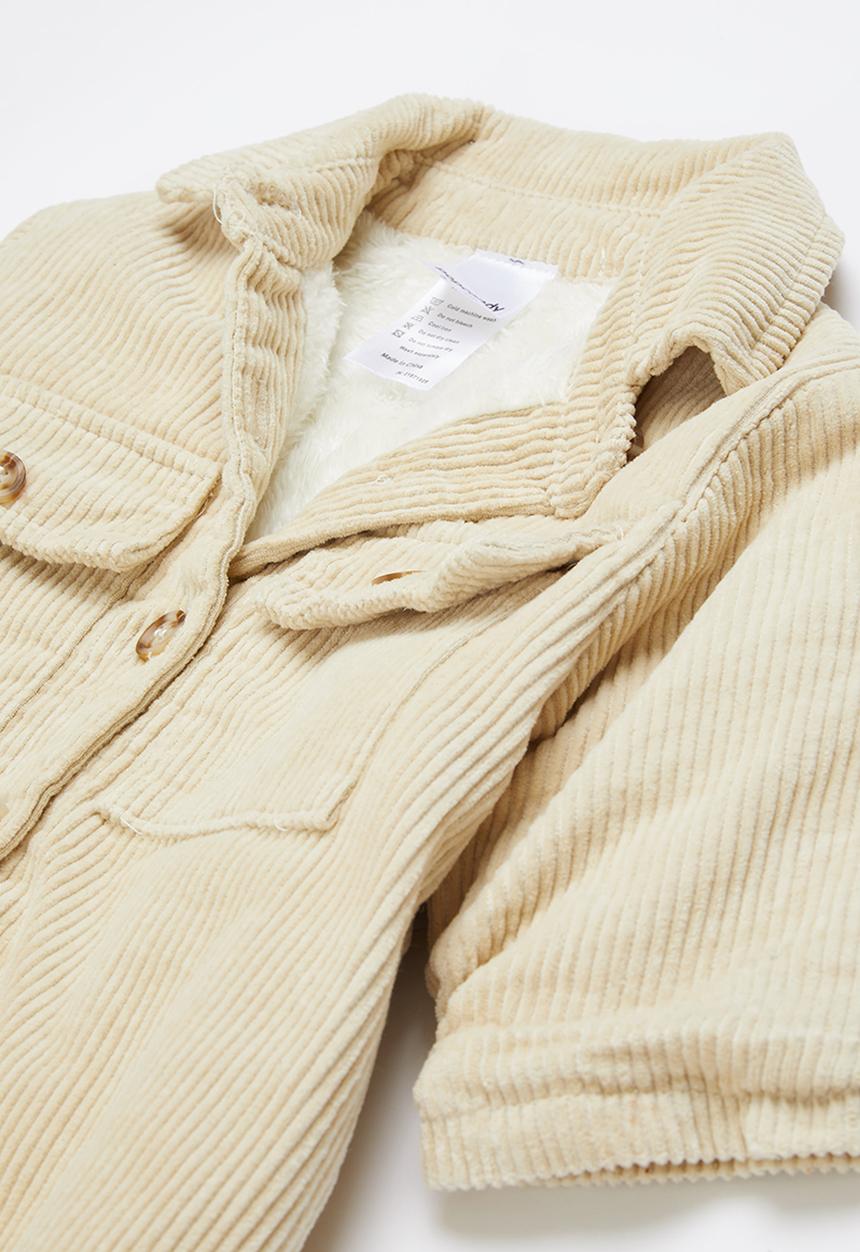 Pop Candy - Baby boys corduroy jumpsuit - stone