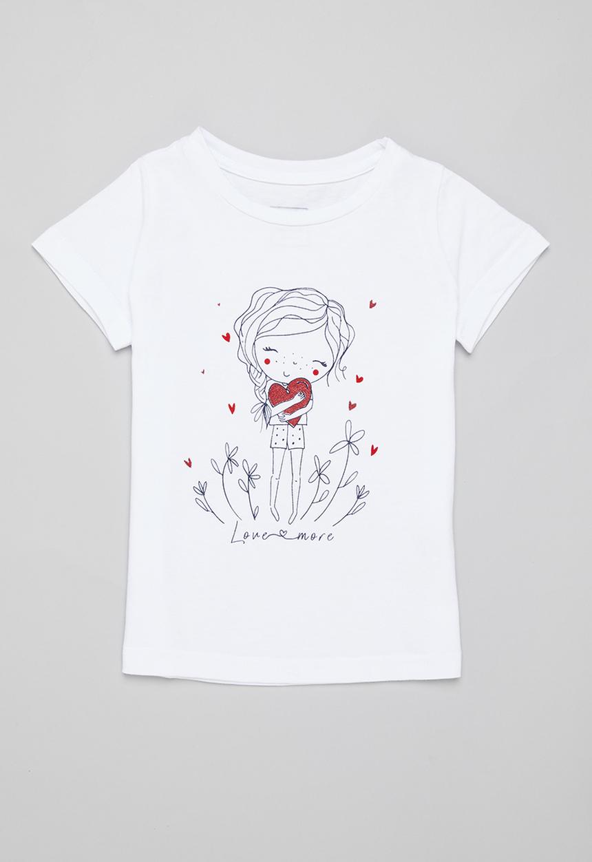 Pop Candy - Girls graphic tee - white