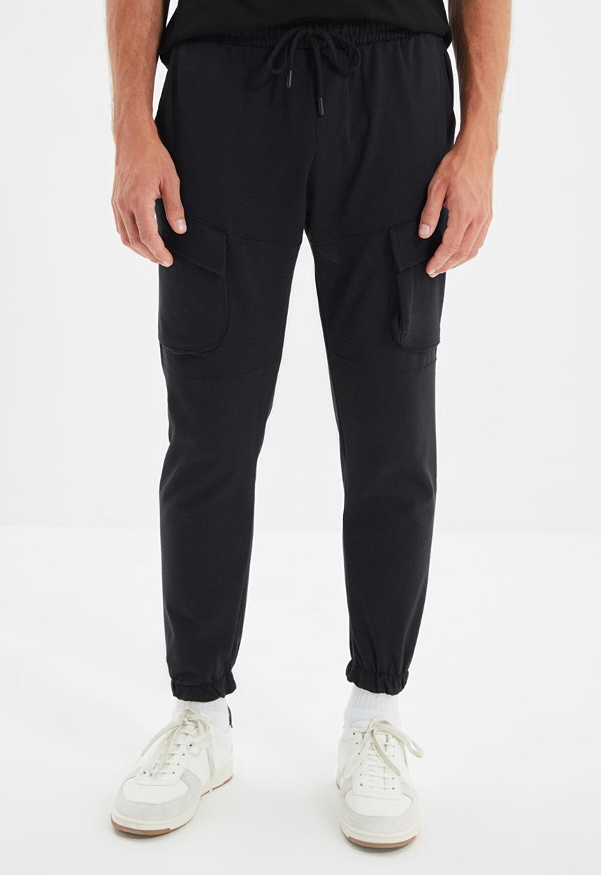 Trendyol - Cuffed cargo jogger - black