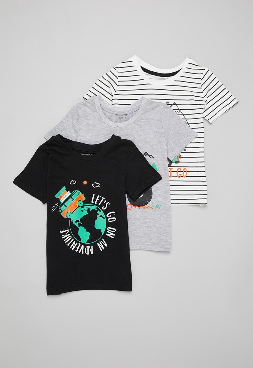 Pop Candy - Boys 3 pack graphic tee - multi
