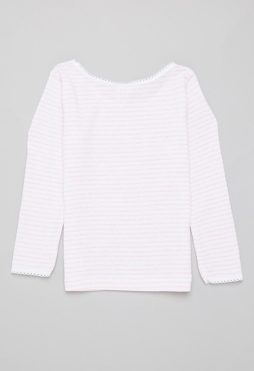 Pop Candy - Girls 2 pack stripe spencer - pink & white 
