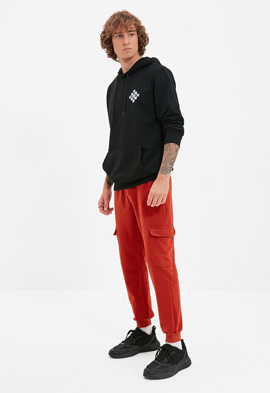 Trendyol - Cuffed cargo jogger - brick