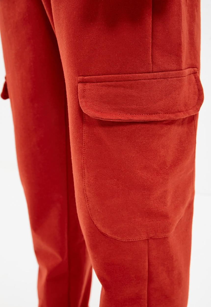 Trendyol - Cuffed cargo jogger - brick