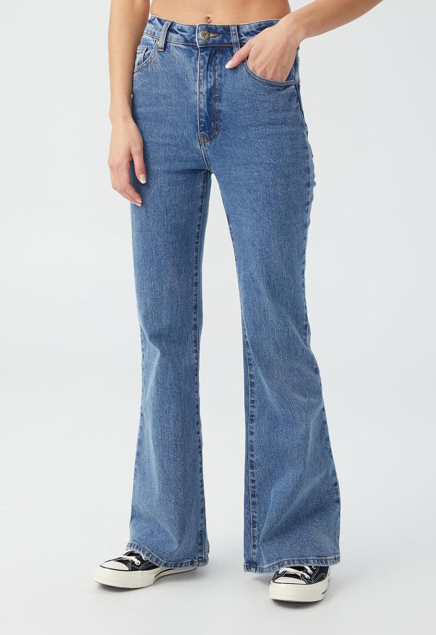 Cotton On - Original flare jean - reef blue