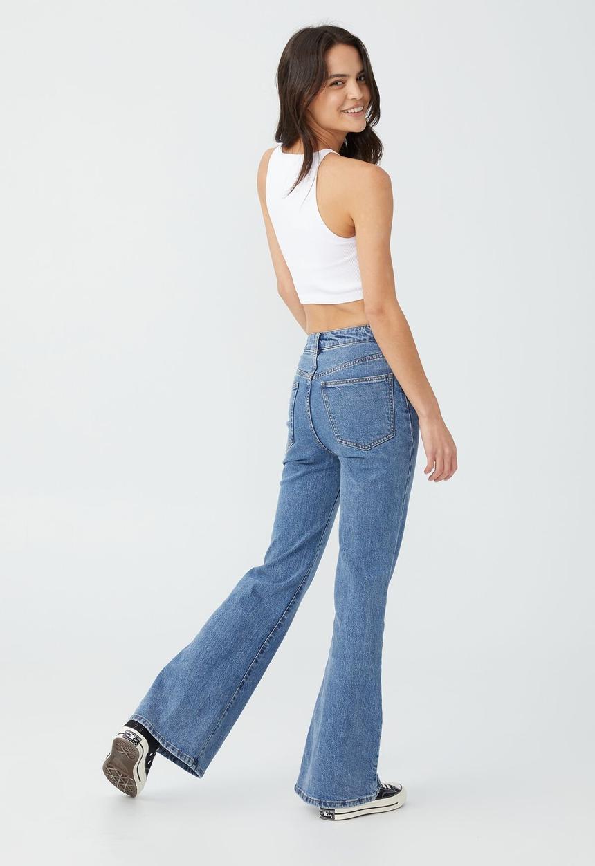 Cotton On - Original flare jean - reef blue