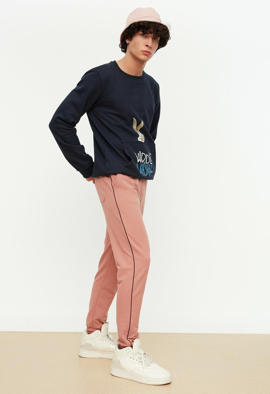 Trendyol - Thin piping regular fit jogger - rose