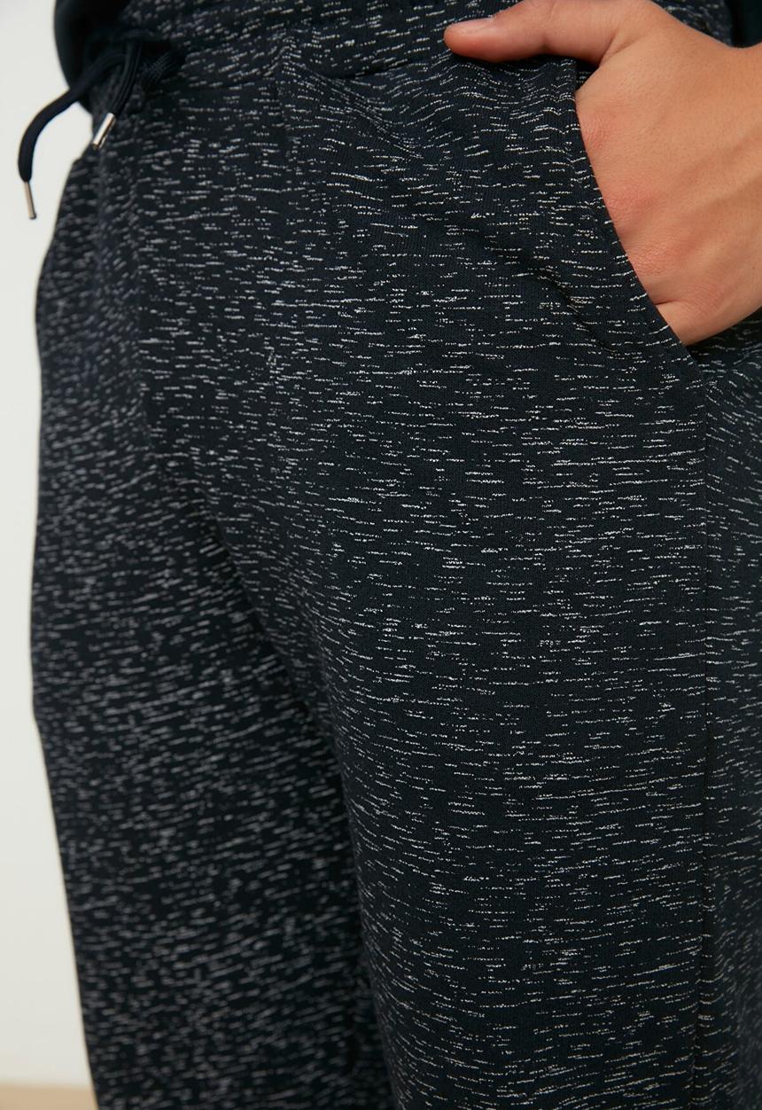Trendyol - Cuffed washed out regular fit sweatpants - navy