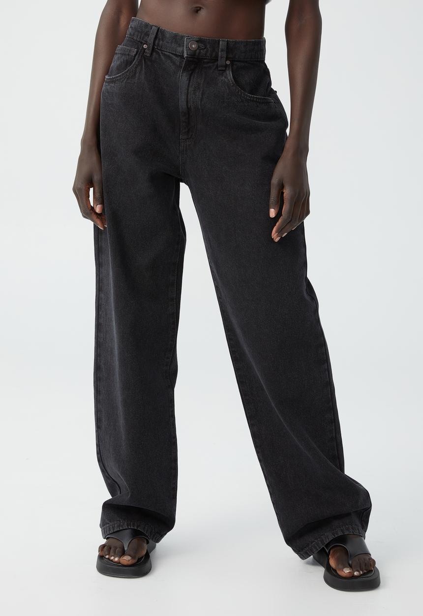 Cotton On - Loose straight jean - graphite black
