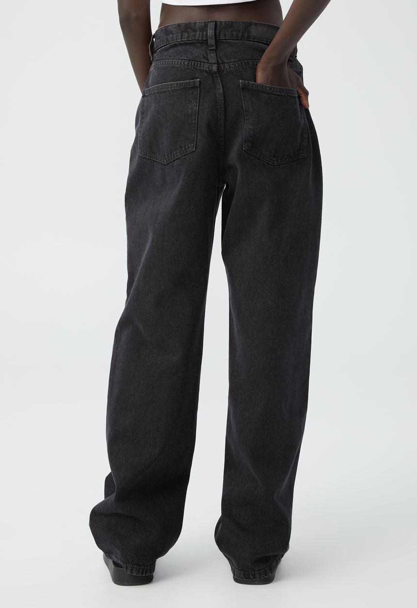 Cotton On - Loose straight jean - graphite black