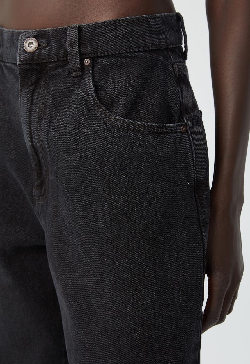 Cotton On - Loose straight jean - graphite black
