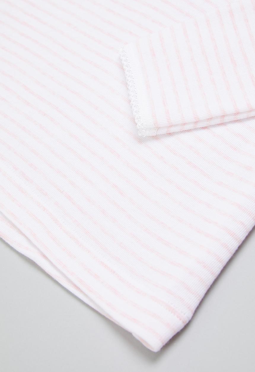 Rebel Republic - Girls 2 pack stripe spencer - pink & white
