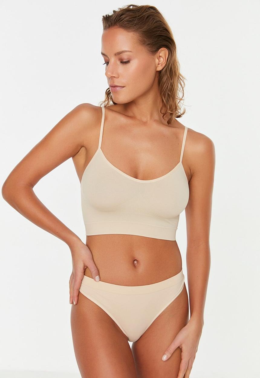 Trendyol - Rope strap bustier - skin