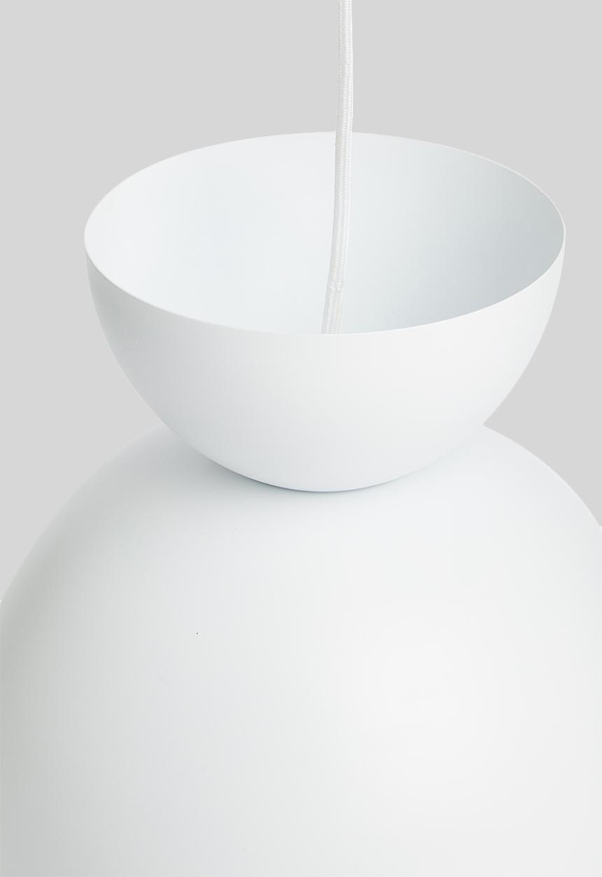 Sixth Floor - Como bowl pendant - white