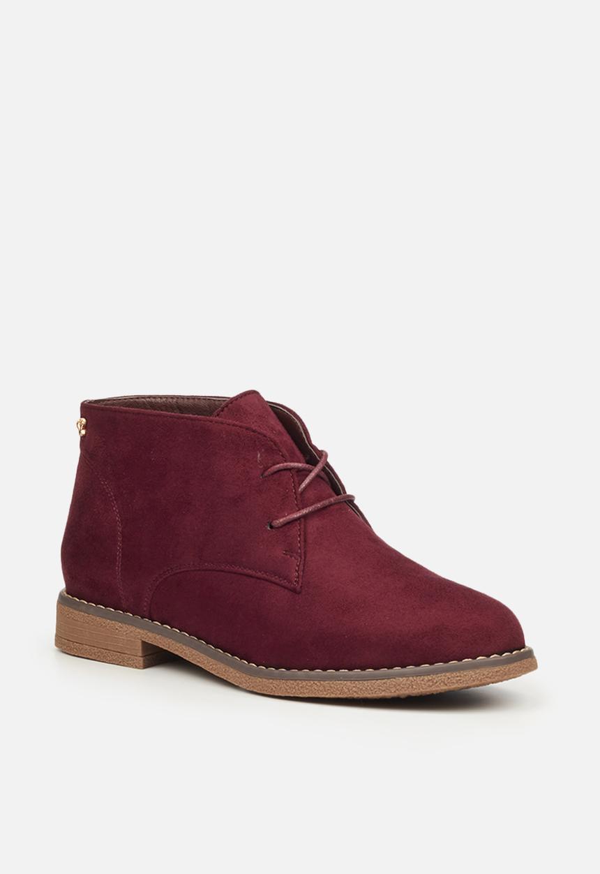 Butterfly Feet - Essex 1 suede chukka boot - burgundy