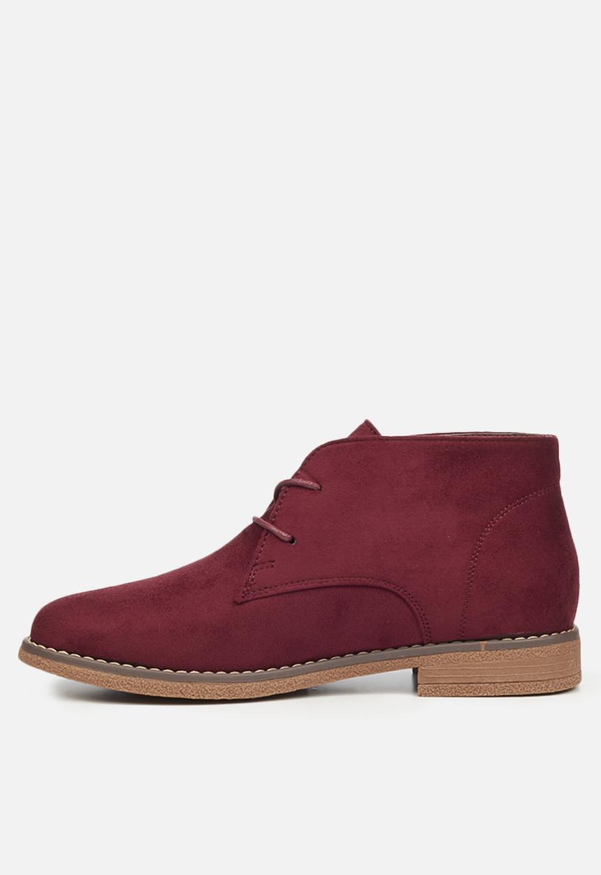 Butterfly Feet - Essex 1 suede chukka boot - burgundy