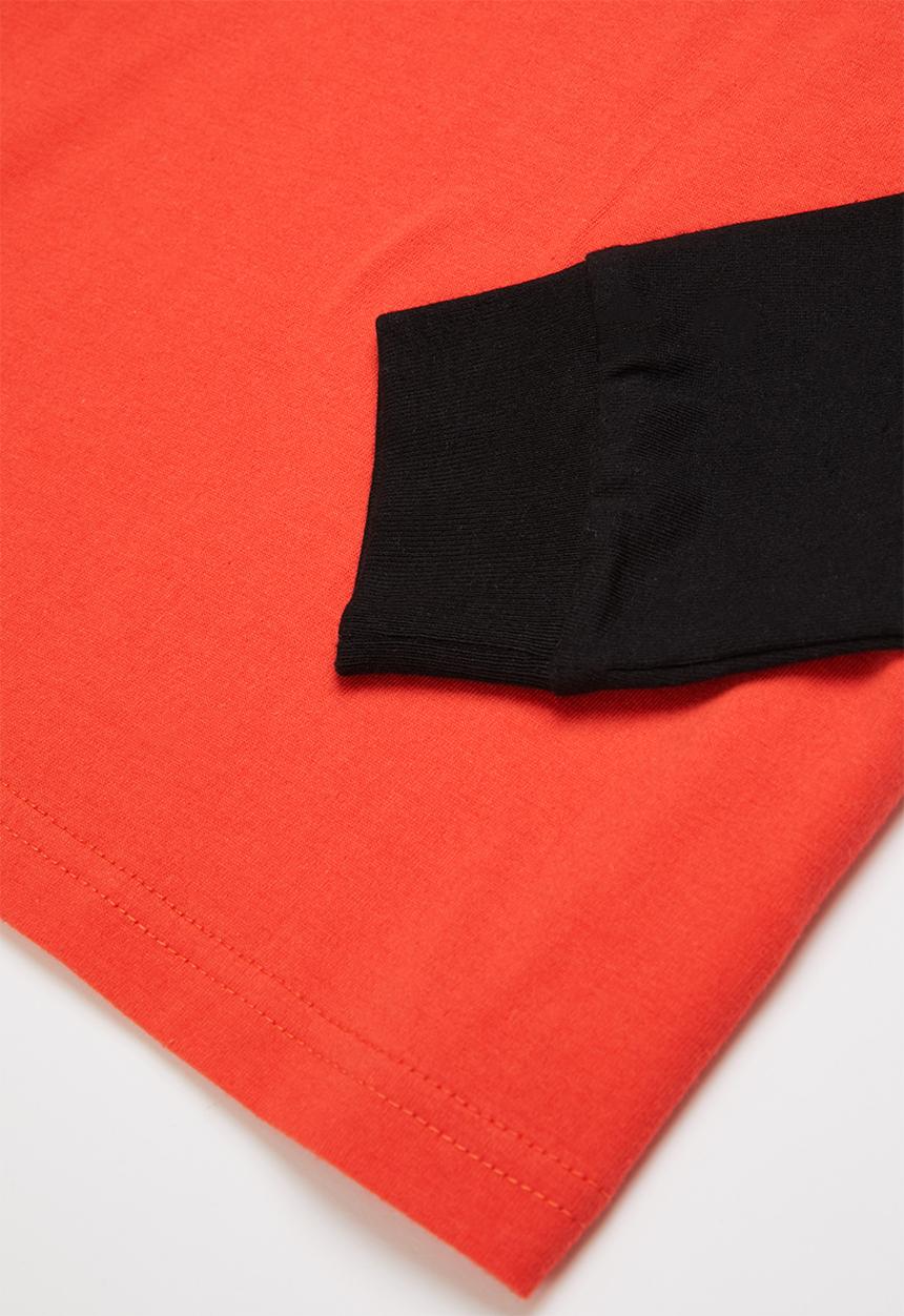 Fox - Fox head long sleeve - flame red