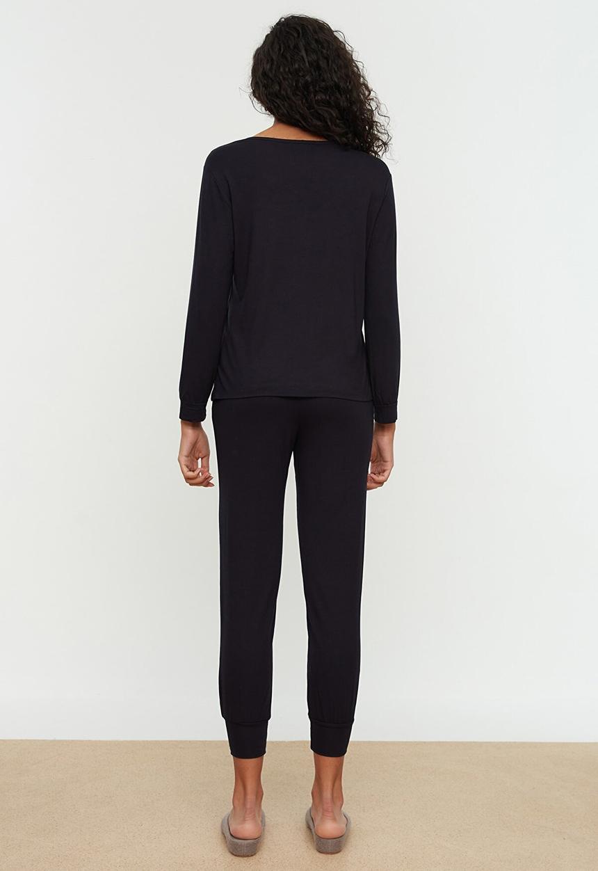 Trendyol - Knit pajamas set - navy
