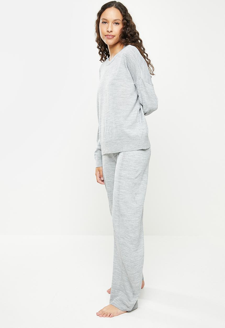 Trendyol - Lilac crew neck knitwear bottom top set - grey