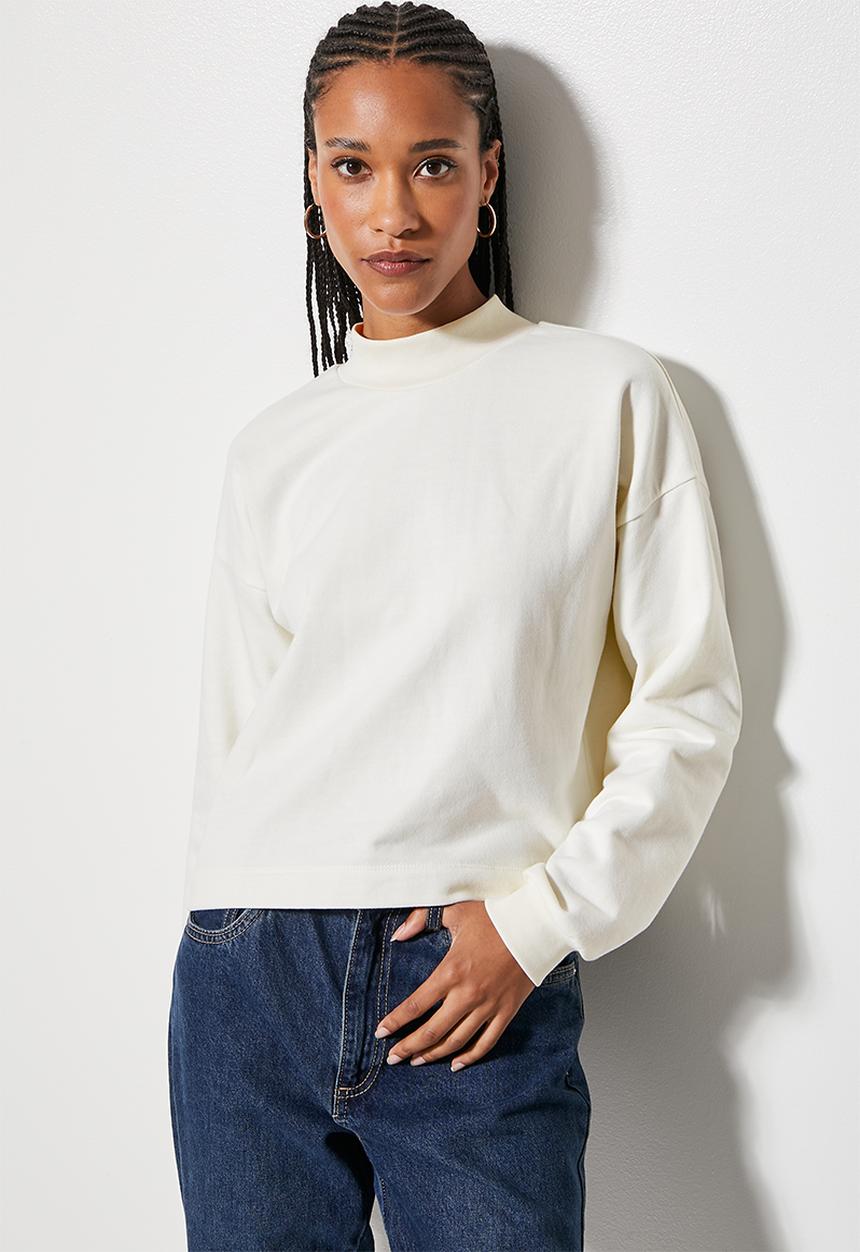 Superbalist - Crop funnel - ecru