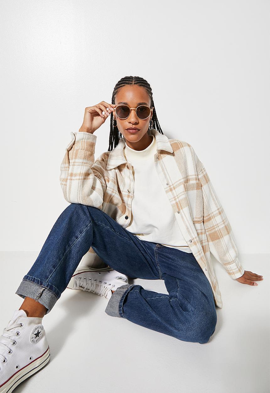 Superbalist - Crop funnel - ecru