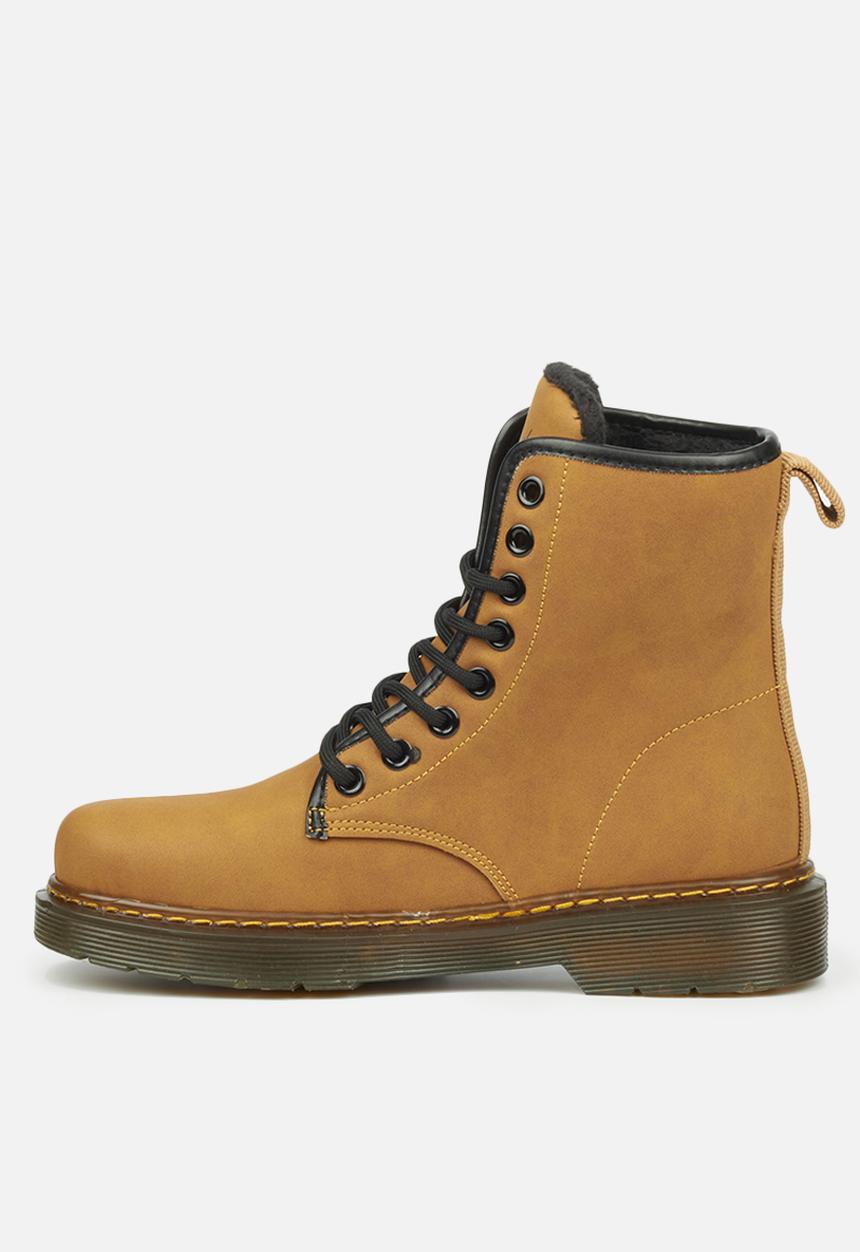 Miss Black - Rush1 lace-up ankle boot - tan