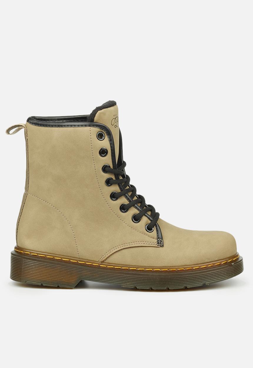 Miss Black - Rush1 lace-up ankle boot - taupe