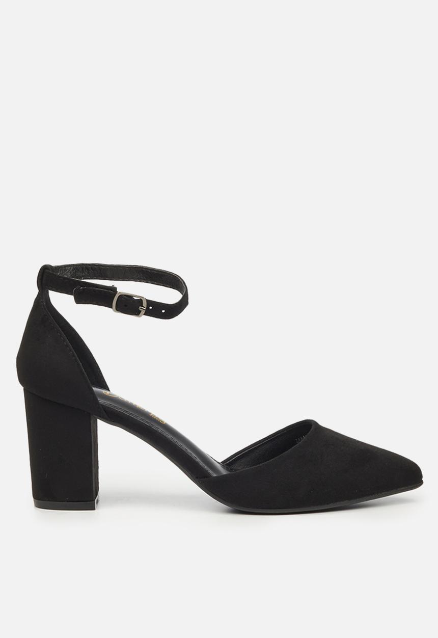 Butterfly Feet - Zara 1 ankle strap heel - black