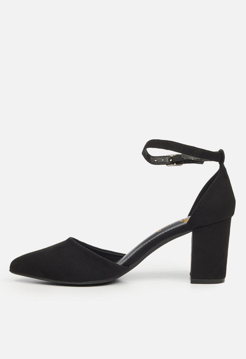 Butterfly Feet - Zara 1 ankle strap heel - black